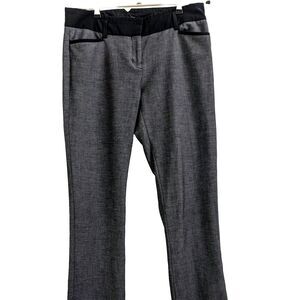 Express Columnist Gray Herringbone Boot Dress Pants Size 6R